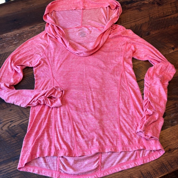 Ladies Light Hooded Pullover in Watermelon Pink NWOT, size large - Picture 7 of 9